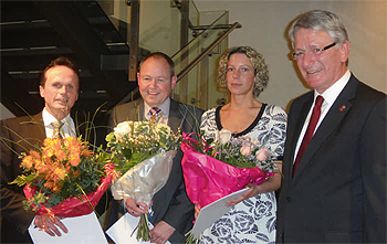v. li. n. re.: Josef Eichmeier, Bernd Beyer, Monika Eichstetter, Alois J. Meier